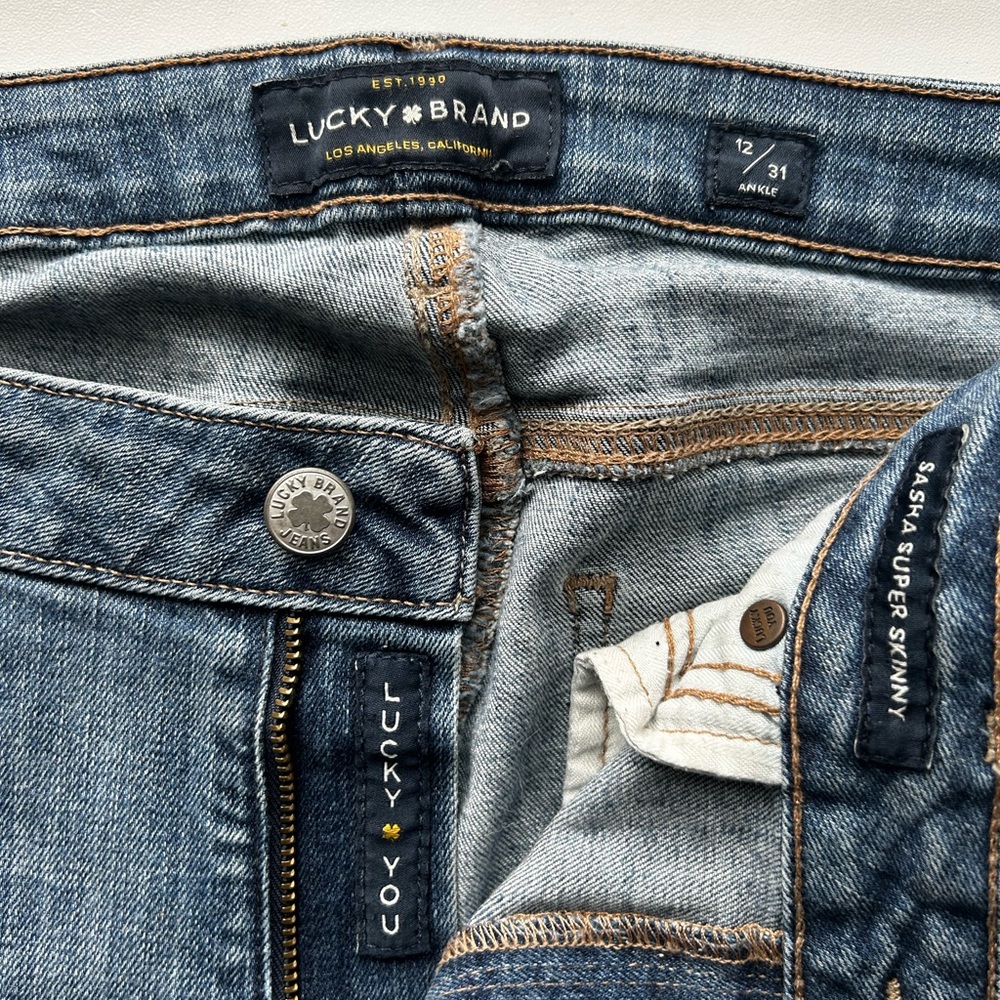 Lucky Brand Light Blue Denim Sasha Super Skinny Jeans
